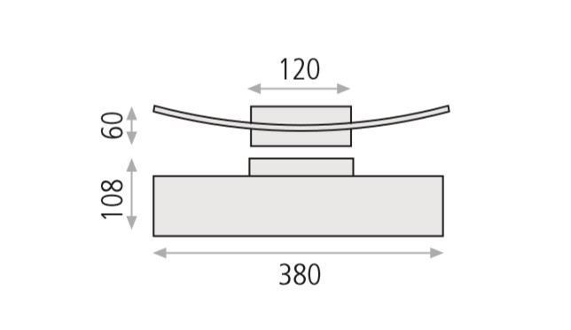 Stmívatelné nástěnné designové led svítidlo - Pluma
